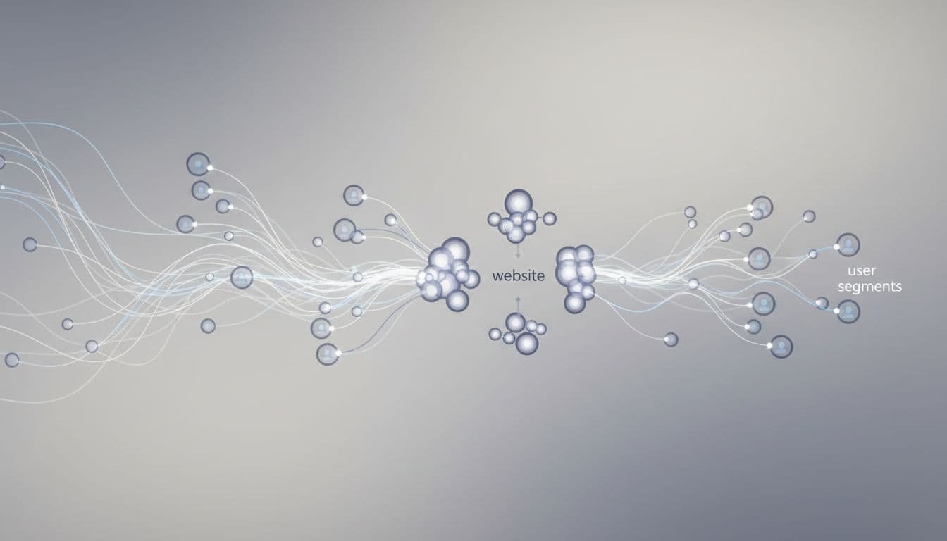 Abstract network of interconnected data nodes displayed on a clean professional digital interface.